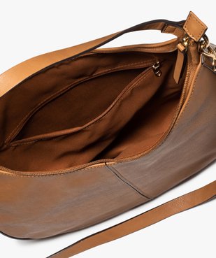 Sac femme forme arrondie avec surpiqûre sur l’avant vue3 - GEMO (ACCESS) - GEMO