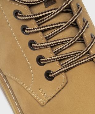 Boots dessus cuir avec semelle crantée homme - Tanéo vue6 - TANEO - GEMO
