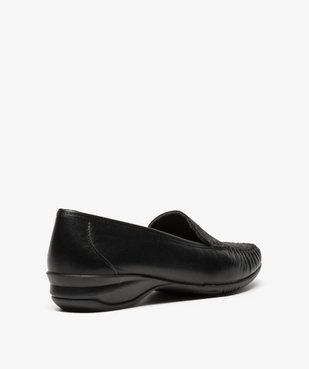Mocassins confort femme dessus cuir souple vue4 - GEMO (CONFORT) - GEMO