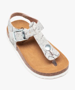 Sandales fille à bride entre-doigts en T vue5 - GEMO (ENFANT) - GEMO