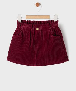 Jupe courte en velours côtelé bébé fille - LuluCastagnette vue2 - LULUCASTAGNETTE - GEMO