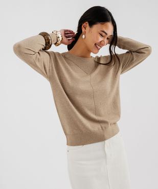Pull ample en maille pailletée femme vue1 - GEMO(FEMME PAP) - GEMO