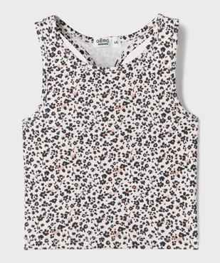 Débardeur de sport à motif fleuris fille vue1 - GEMO 4G FILLE - GEMO