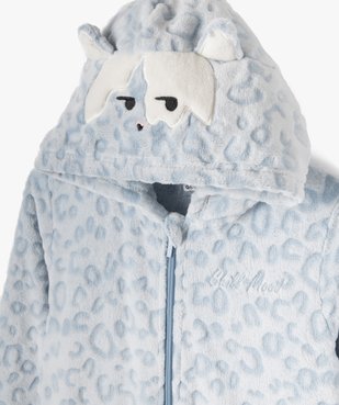 Combinaison pyjama à capuche motif animal fille vue2 - GEMO (JUNIOR) - GEMO