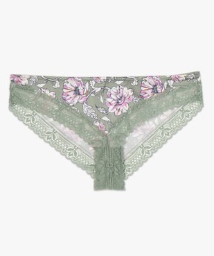 Culotte femme à motifs fleuris et dentelle vue4 - GEMO(HOMWR FEM) - GEMO