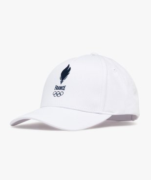 Casquette en coton brodée Équipe de France Olympique vue1 - EQUIPE DE FRANCE - GEMO