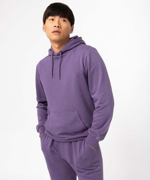 Sweat homme à capuche non molletonné vue2 - GEMO (HOMME) - GEMO