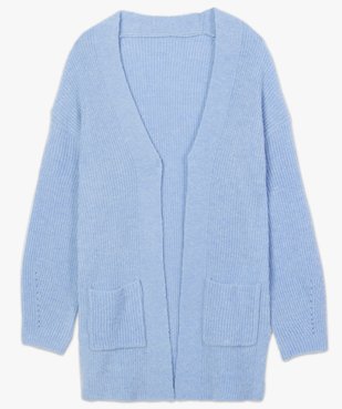 Gilet long femme porté ouvert vue4 - GEMO(FEMME PAP) - GEMO