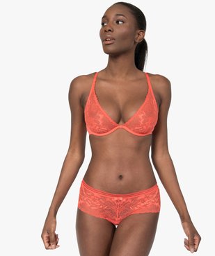 Soutien-gorge triangle en dentelle avec armatures vue3 - GEMO(HOMWR FEM) - GEMO