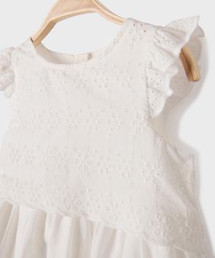 Robe de cérémonie brodée bébé fille vue2 - GEMO(BEBE DEBT) - GEMO