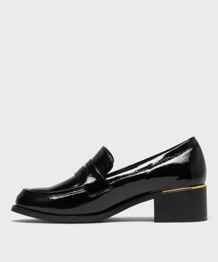 Mocassins vernis à talon bloc femme - Valentina Baldano vue4 - VALENTINA BALDA - GEMO