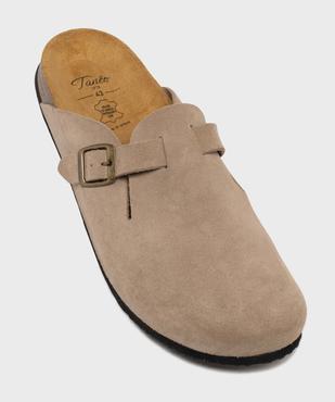 Sabot dessus cuir avec bride ajustable homme - Tanéo vue5 - TANEO GEMO FOR GOOD - GEMO