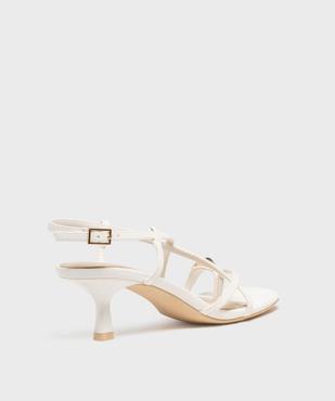 Sandales à talon fin multibrides avec bijou de pied femme vue4 - FOLLOW ME - GEMO