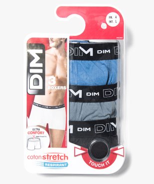 Boxer homme en coton stretch respirant - Dim (lot de 3) vue2 - DIM - GEMO