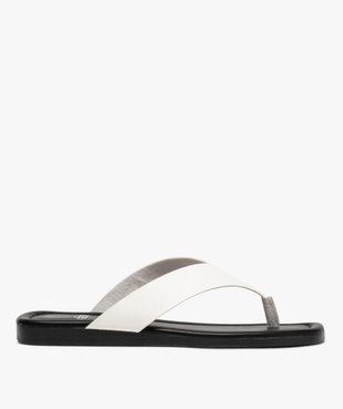 Sandales femme à entre-doigts coupe spéciale pied large vue1 - GEMO (CASUAL) - GEMO