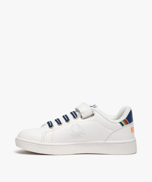 Baskets garçon à lacets élastiques et scratch - Benetton vue3 - BENETTON - GEMO
