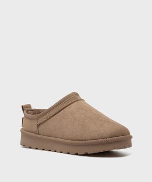 Chaussures slip-on fourrées à semelle crantée femme vue2 - 5 MILES - GEMO