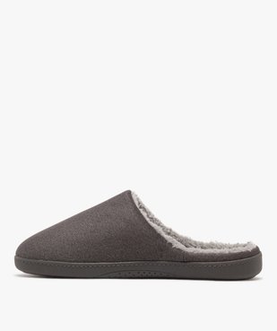 Chaussons mules dessus velours homme - Isotoner vue3 - ISOTONER - GEMO