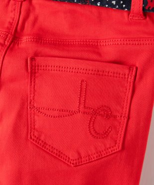 Pantalon fille extensible avec ceinture – Lulu Castagnette vue4 - LULUCASTAGNETTE - GEMO