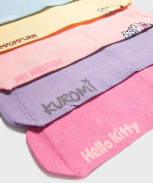 Chaussettes tige haute imprimées fille - Hello Kitty & Friends (lot de 5 paires) vue2 - HELLO KITTY - GEMO
