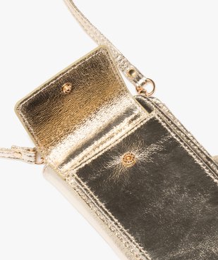 Pochette à bandoulière compagnon avec étui smartphone brillant femme vue4 - GEMO (ACCESS) - GEMO
