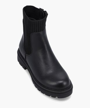 Boots fille unies à col chaussette et semelle crantée vue5 - LOVELY WINGS GEMO FOR GOOD - GEMO
