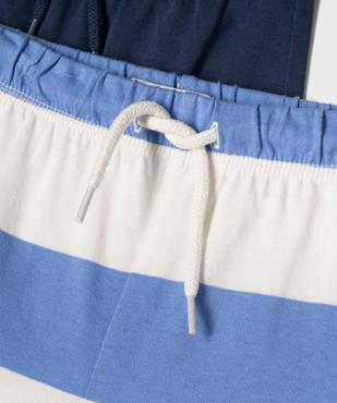 Shorts en coton avec taille ajustable bébé garçon (lot de 2) vue2 - GEMO 4G BEBE - GEMO