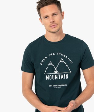 Tee-shirt homme à manches courtes et motif montagne vue1 - GEMO (HOMME) - GEMO