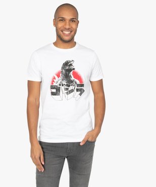 Tee-shirt homme à manches courtes imprimé Godzilla vue1 - GODZILLA - GEMO