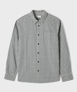 Chemise à carreaux en coton garçon vue1 - GEMO (JUNIOR) - GEMO