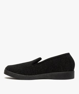 Pantoufles homme style charentaises dessus maille piquée vue3 - GEMO C4G HOMME - GEMO