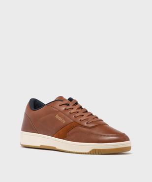 Baskets basses avec empiècements velours homme - Redskins vue2 - REDSKINS - GEMO