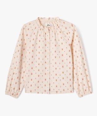 Chemise à manches longues en velours côtelé fille vue1 - GEMO (ENFANT) - GEMO