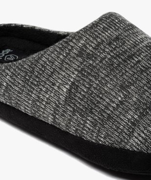 Chaussons homme mules dessus en maille chinée vue6 - GEMO(HOMWR HOM) - GEMO