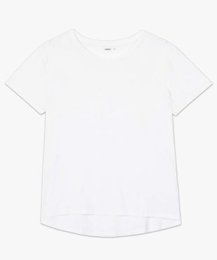 Tee-shirt femme à manches courtes avec dos plus long vue4 - GEMO(FEMME PAP) - GEMO