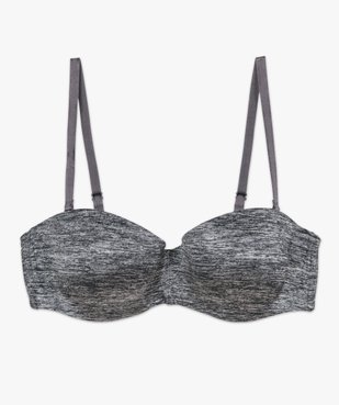  Soutien-gorge bandeau en microfibre avec bretelles muti-positions vue5 - GEMO 4G FEMME - GEMO