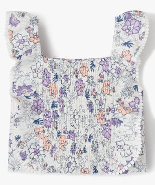 Blouse sans manches à motifs fleuris fille - LuluCastagnette vue2 - LULUCASTAGNETTE - GEMO