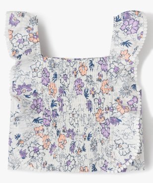 Blouse sans manches à motifs fleuris fille - LuluCastagnette vue2 - LULUCASTAGNETTE - GEMO