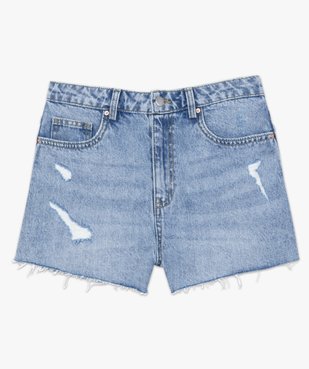 Short femme en jean aspect usé – LuluCastagnette vue4 - LULUCASTAGNETTE - GEMO