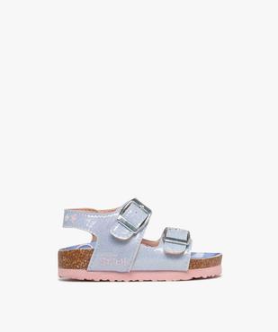 Sandales à brides pailletées et semelle intérieure imprimée bébé fille - Stitch vue1 - LILO & STITCH - GEMO