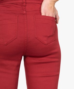 Pantalon femme coupe slim en toile extensible vue2 - GEMO(FEMME PAP) - GEMO