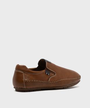 Mocassins slip-on avec semelle intérieure cuir homme - Urban Steps vue5 - URBAN STEPS - GEMO