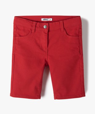 Bermuda fille extensible coupe slim vue1 - GEMO (ENFANT) - GEMO