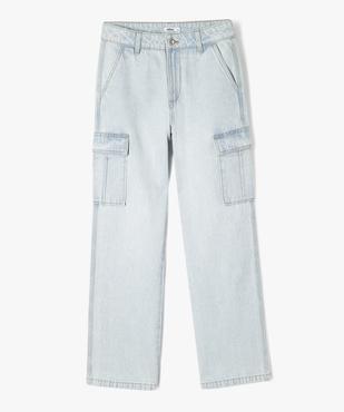 Jean cargo coupe Straight fille vue1 - GEMO 4G FILLE - GEMO