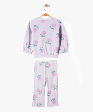 Ensemble 2 pièces sweat et legging bébé fille vue4 - GEMO 4G BEBE - GEMO