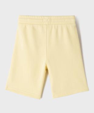 Bermuda en maille French Terry avec ceinture ajustable garçon vue4 - GEMO 4G GARCON - GEMO