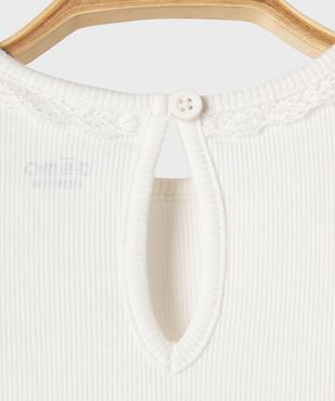 Tee-shirt manches longues avec finitions froncées bébé fille vue3 - GEMO 4G BEBE - GEMO