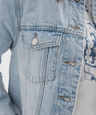 Veste en jean classique femme vue2 - GEMO 4G FEMME - GEMO