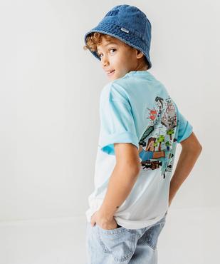 Tee-shirt Minecraft imprimé garçon vue2 - MINECRAFT - GEMO