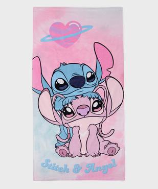 Serviette de plage en éponge à motif Stitch et Angel - Disney vue1 - LILO & STITCH - GEMO